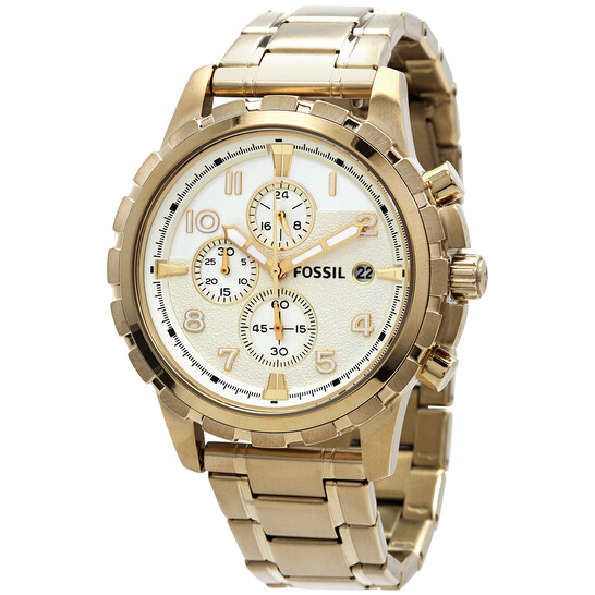 Fossil Dean Chronograph Quartz Champagne Dial Men's Watch FS4867IE
