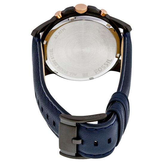 Fossil Grant Chronograph Black and Blue Dial Men's Watch