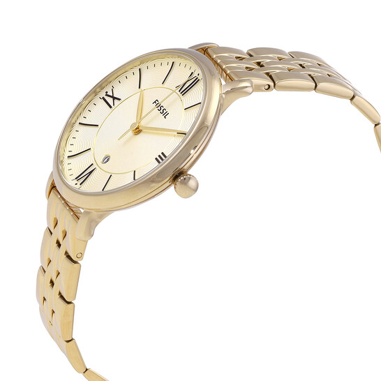 Fossil Jacqueline Champagne Dial Gold-tone Ladies Watch ES3434