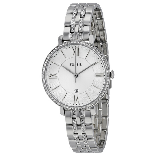 Fossil Jacqueline Silver Dial Stainless Steel Ladies Watch ES3545 Fossil Jacqueline Silver Dial Stainless Steel Ladies Watch ES3545 - 546x546