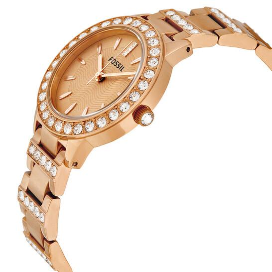 Fossil Jesse Crystal Rose Gold Dial Ladies Watch ES3020  display picture 2