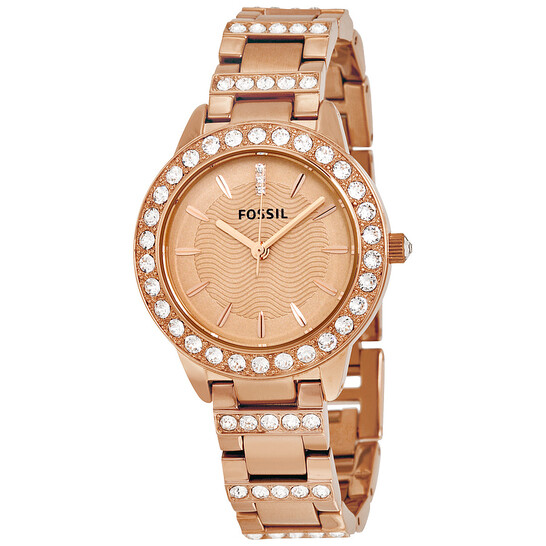 Brand New Jesse Crystal Rose Gold Dial Ladies Watch Crystal Ring Watch in Rose Gold – Jessica Simpson main image 4
