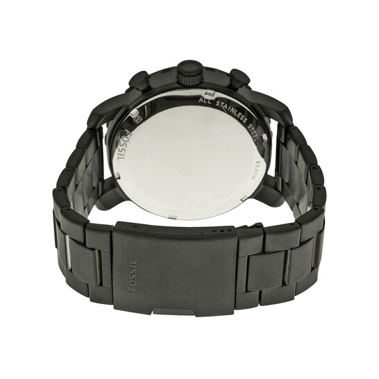 Fossil Nate JR1401 メンズ 時計 ブラック　真新しい Fossil Men's Nate Wrist Chronograph, Black Stainless Steel