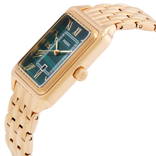 Fossil アナロググリーンダイヤル レディースウォッチ-ES5341ゴールド Fossil Raquel Quartz Green Dial Ladies Watch ES5341