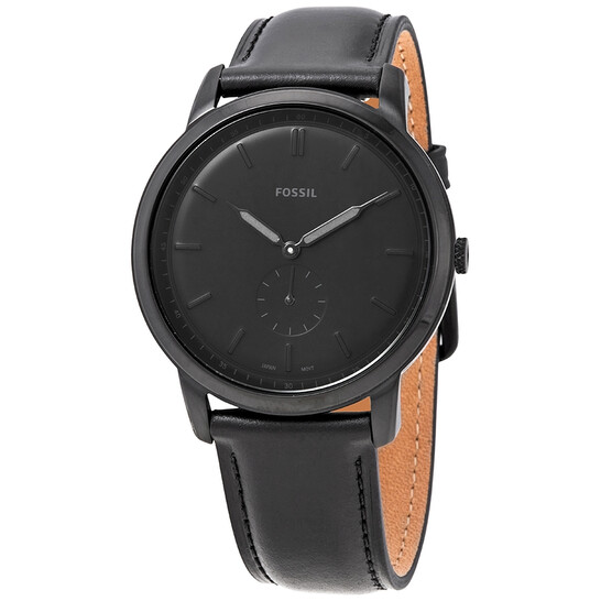 Fossil The Minimalist Quartz Black Dial Men's Watch FS5447
