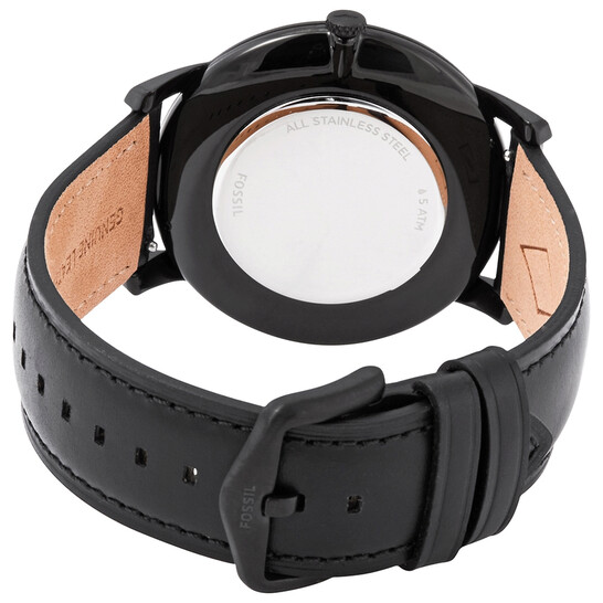Fossil The Minimalist Quartz Black Dial Men's Watch FS5447