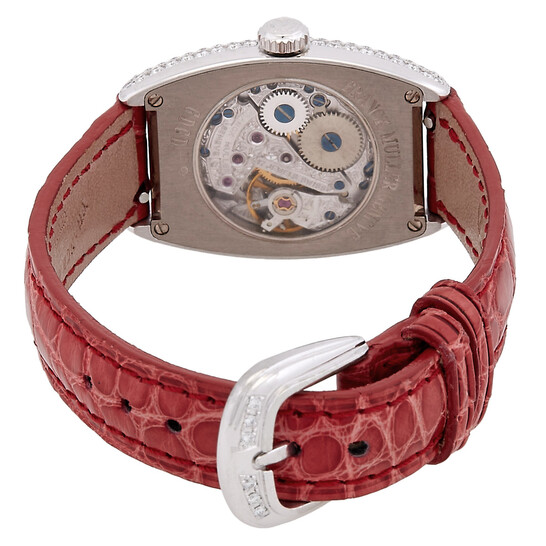 Franck Muller Cintree Curvex Hand Wind Diamond Silver Dial Watch