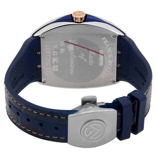 Franck Muller Vanguard Automatic Blue Dial Men's Watch V 41 SC DT YACHTING  STG