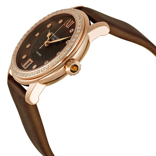 Frederique Constant Automatic Diamond Brown Mother of Pearl Ladies Watch 303CHD2PD4 - 546x546 Image #2