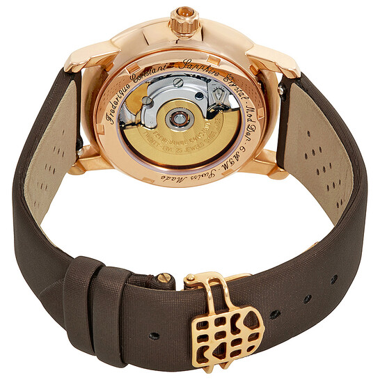 Frederique Constant Automatic Brown Dial Leather Ladies Watch FC-310CLHB2PD4 - 546x546 Image #3