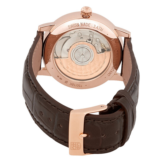 Frederique Constant Slimline Automatic Chocolate Dial Men's Watch