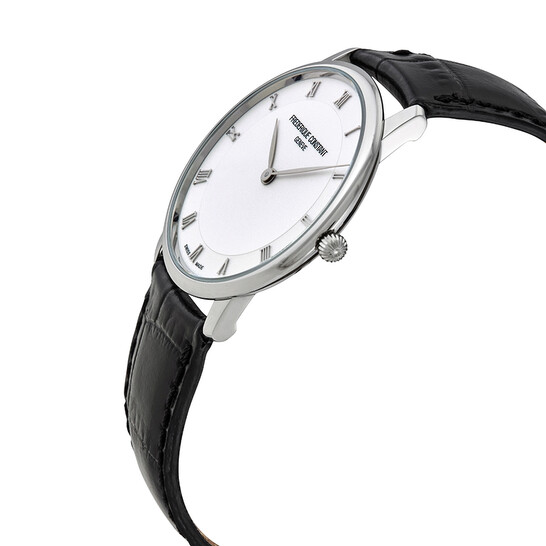 Frederique Constant Slimline Midsize Quartz White Dial Men's