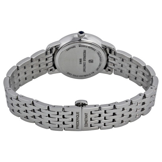 Frederique Constant Slimline Moonphase Mother of Pearl Diamond Dial Ladies Watch FC-206MPWD1SD6B - 546x546 Image #3