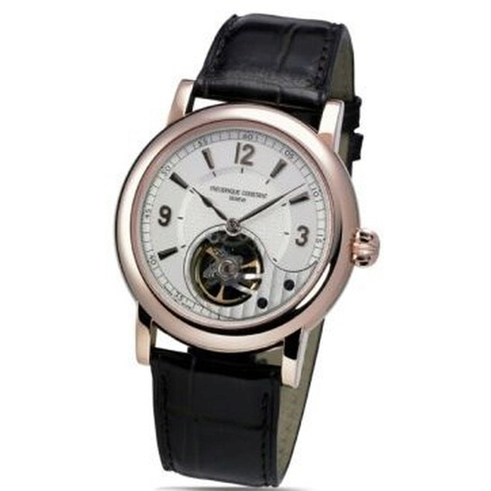 Frederique Constant White Skeleton Dial Black Leather Men's Watch FC-930AS4H9 - 546x546