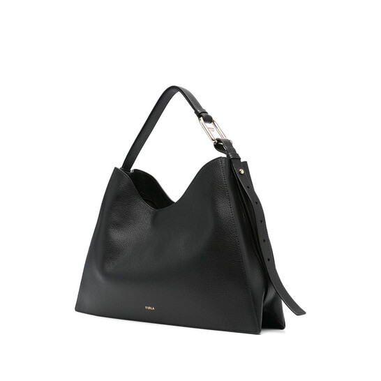 Sac à Main Furla Noir Grand Format - Bandoulière En Cuir, Occasion