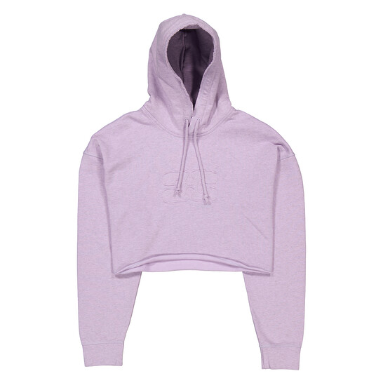 GANNI Isoli Cropped Oversized Hoodie 美品 Ganni Misty Lilac Isoli Cropped Oversized Hoodie, Size XXS