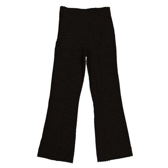 Ganni Seersucker Cropped Pants In Black, Brand Size 34 (US