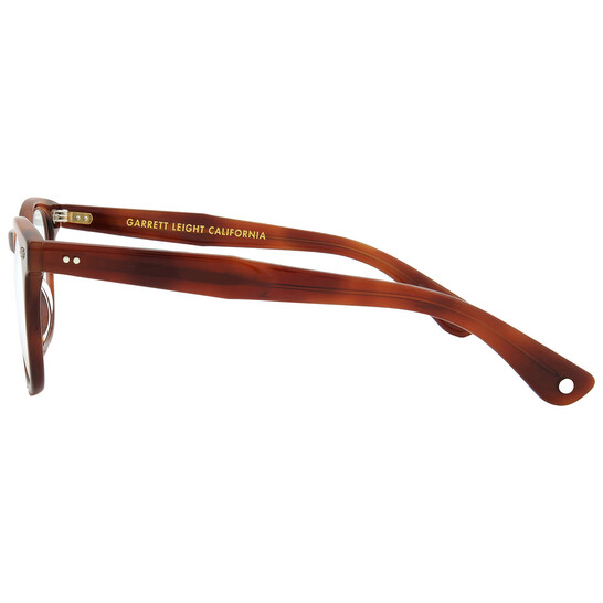 Occhiali Da Sole Garrett Leight LO-B, Tartaruga Bruciato Vintage, Lenti Pure Maple, 46-23-145
