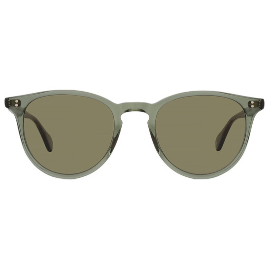 Garrett Leight MANZANITA SUN Green Oval Sunglasses 2151 JUN/GRN 50