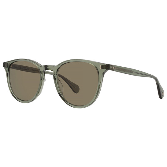 Garrett Leight MANZANITA SUN Green Oval Sunglasses 2151 JUN/GRN 50