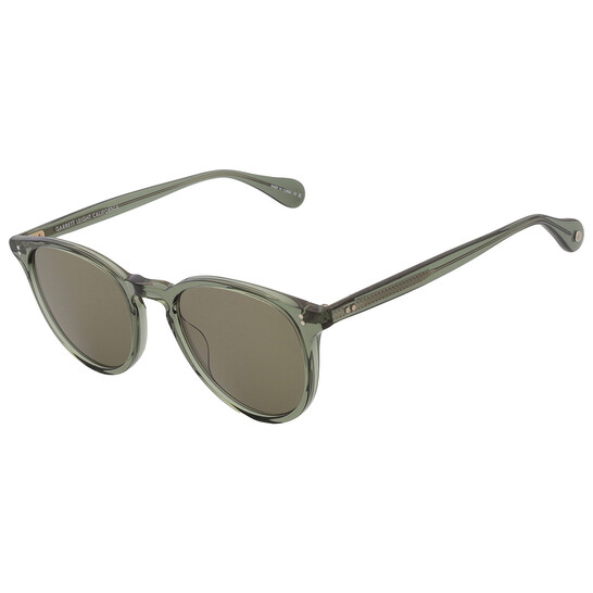 Garrett Leight MANZANITA SUN Green Oval Sunglasses 2151 JUN/GRN 50
