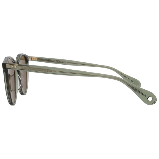 Garrett Leight MANZANITA SUN Green Oval Sunglasses 2151 JUN/GRN 50