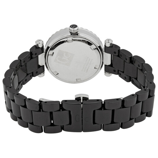 Gc By Guess Mini Chic Ceramic Quartz Black Dial Ladies Watch