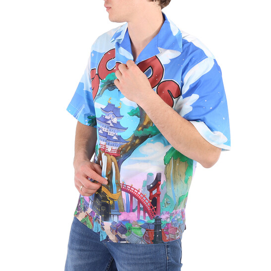 Gcds Men's One Piece Land Of Wano Graphic Bowling Shirt