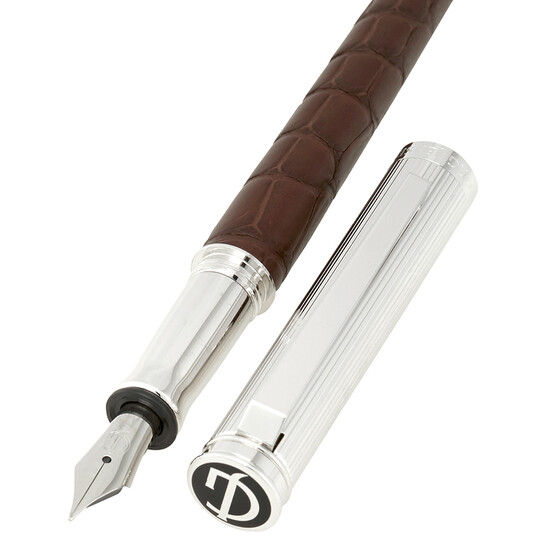 Georg Jensen Bespoke All Brown Alligator & Sterling Silver