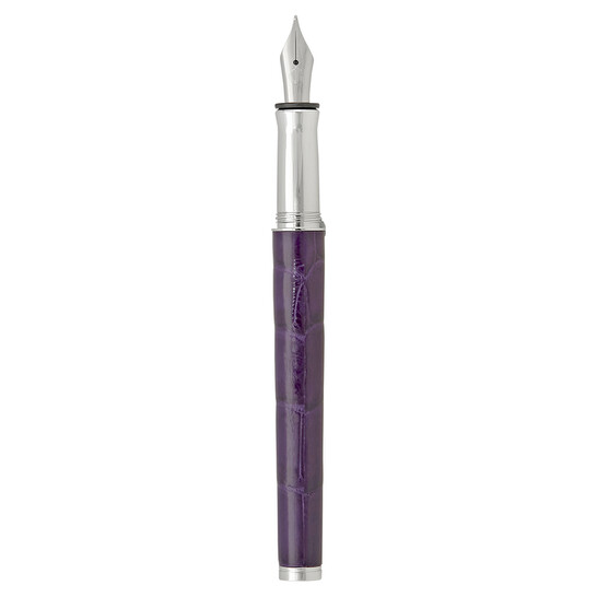 Georg Jensen Bespoke All Purple Alligator Fountain Pen 3585142