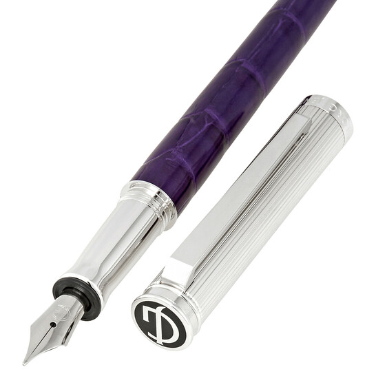 Georg Jensen Bespoke All Purple Alligator Fountain Pen 3585142