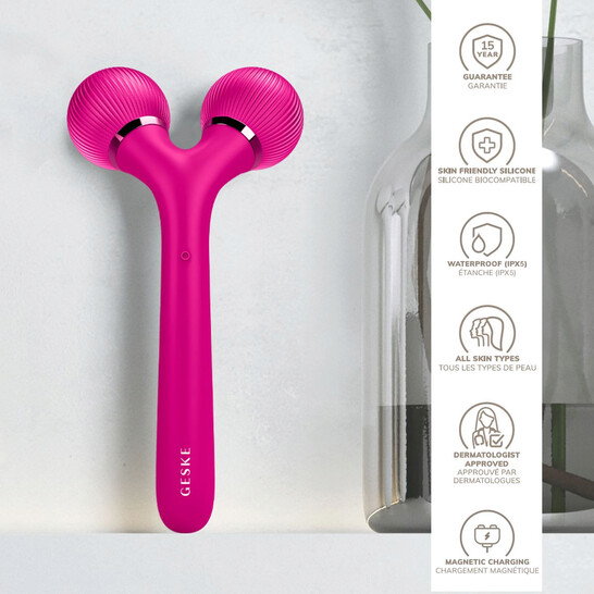 Geske Sonic Facial & Body Roller | 4 In 1 Massager