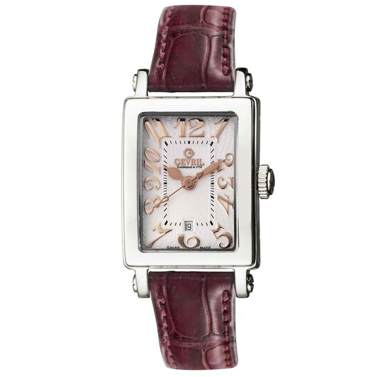 Gevril Avenue of Americas White Dial Ladies Watch 8045R - 546x546