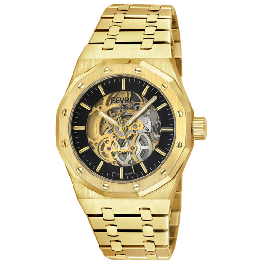 Gevril Gotham Automatic Black Dial Men's Watch 49420B 840840147899