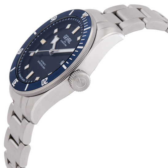 Gevril Yorkville Swiss Automatic Blue Dial Men's Diver Watch 48601