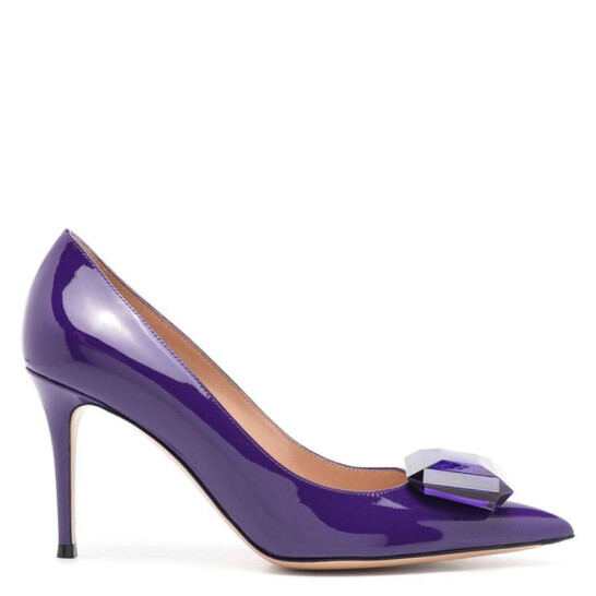 Gianvito Rossi Jaipur 85 Embellished Pumps, Brand Size 35