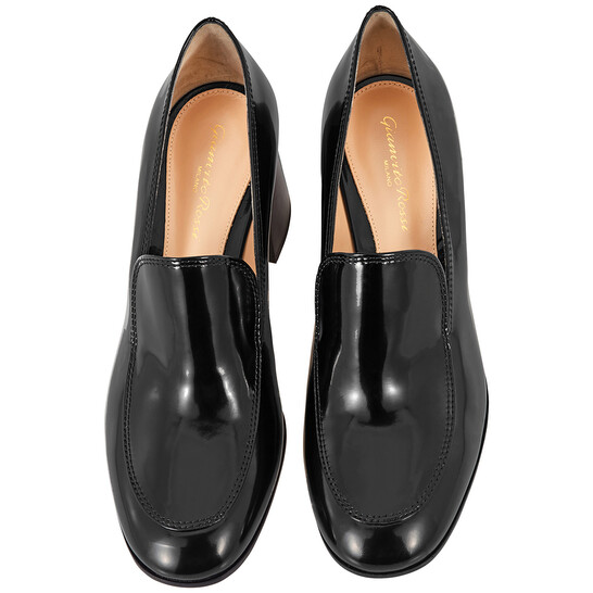 Gianvito Rossi Ladies Orly Calf Leather Mid-heel Loafers