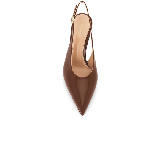 Gianvito Rossi Robbie Slingback Leather Pumps, Brand Size 36