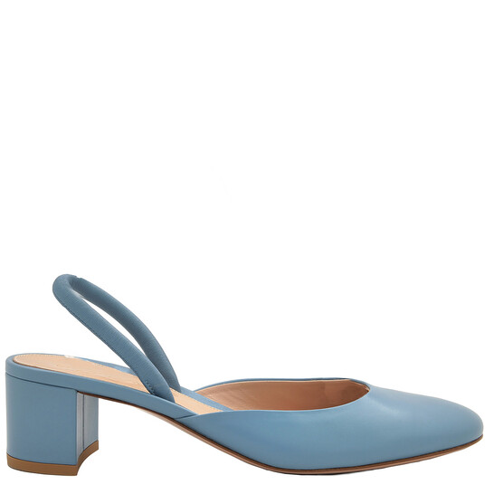 Gianvito Rossi Tivoli Leather Slingback Pumps, Brand Size 36 ( US