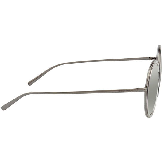 Giorgio Armani Light Grey Mirror Silver Round Ladies  display picture 2