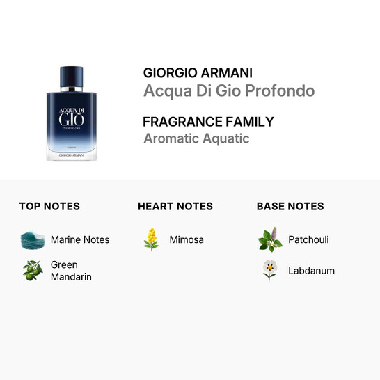 Giorgio Armani Men's Acqua Di Gio Profondo Parfum 3.4 oz