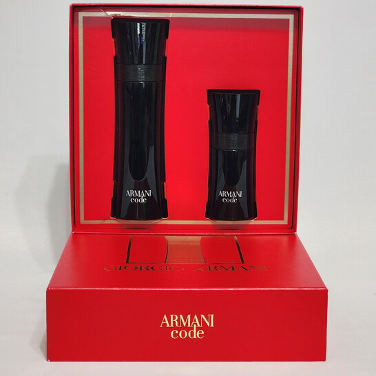 Giorgio Armani Armani Code セット ARMANI CODE by Giorgio Armani 3 Pcs Set: 2.5 & 0.5 oz EDT