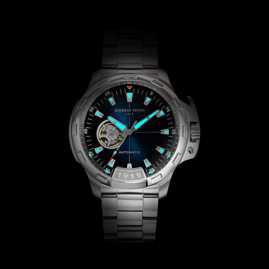定番の冬ギフト IX Timeless 1919 Fedon Giorgio Automatic Men's Dial Blue 時計
