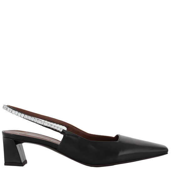 Giuseppe Zanotti Patent Brendha Crystal Slingback Pumps