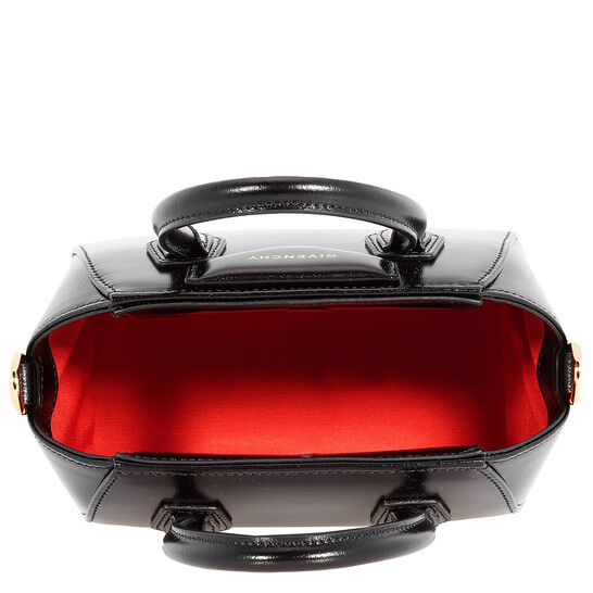 Givenchy Black Box Leather Antigona Toy Tote Bag