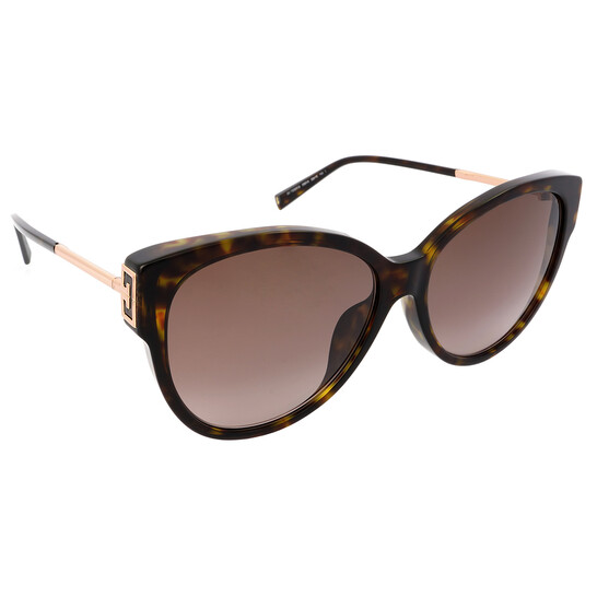Givenchy Brown Gradient Browline Ladies Sunglasses GV 7206/F
