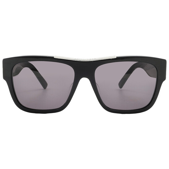 Givenchy Dark Grey Square Unisex Sunglasses GV40006U 01A 58  display picture 3
