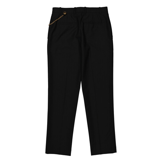 Givenchy Ladies Black Wool Cigarette Chain Trousers, Brand Size 34