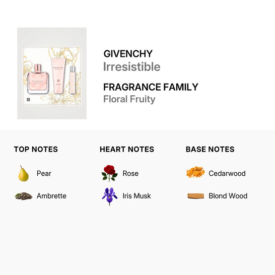 Givenchy Ladies Irresistible 3pcs EDP Gift Set Fragrances