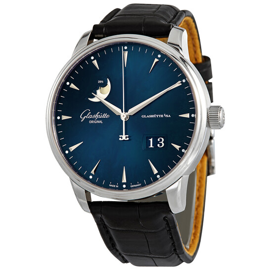 Date Moonphase GlashÃ¼tte Uhr 2016 Senator Panorama Glashutte